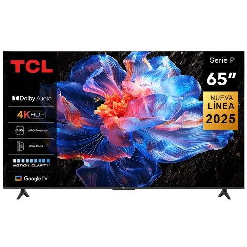Smart TV TCL 65 Pulgadas 4K Ultra HD Google TV Diseño Sin Bordes