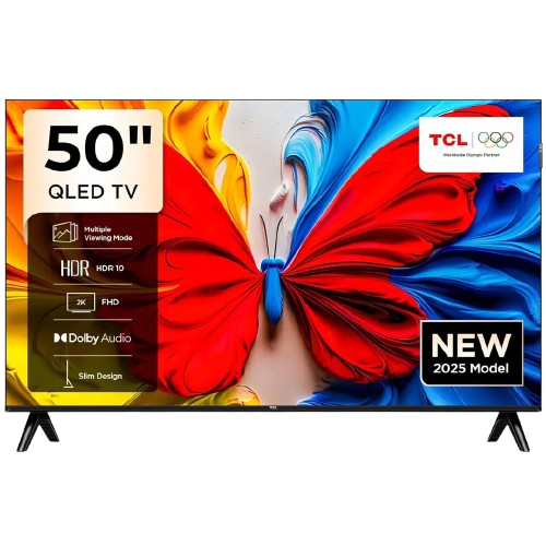 Smart TV TCL 50 Pulgadas QLED 4K Google TV Diseño Metálico