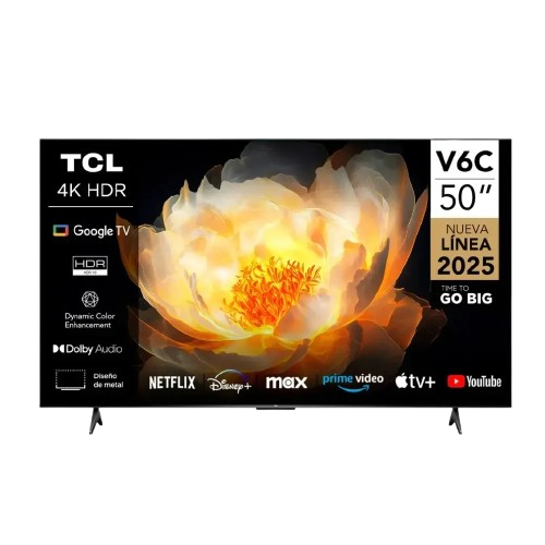 Smart TV TCL 50 Pulgadas 4K Ultra HD Google TV Serie V6
