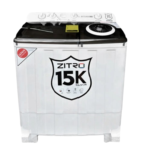 Lavadora Semiautomática Zitro 15kg Doble Tina Blanca Para Edredones